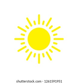 Sun icon ,summer icon trendy vector template