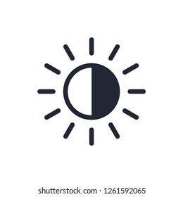 Sun icon ,summer icon trendy vector template