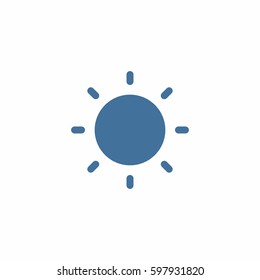 Sun icon. Summer vector