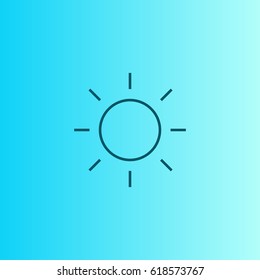 Sun Icon Summer Vector Stock Vector (Royalty Free) 618573767 | Shutterstock