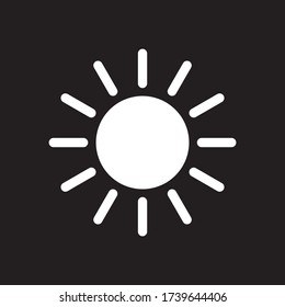 sun icon , sunlight icon vector