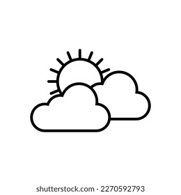 sun icon, sunny vector, hot illustration