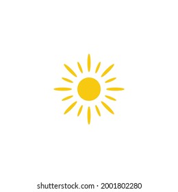 Sun icon. Sunshine icon symbol vector design