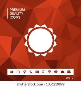 Sun icon symbol