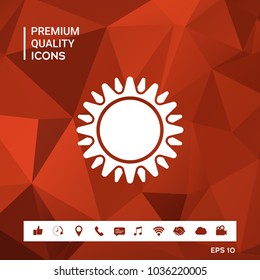 Sun icon symbol