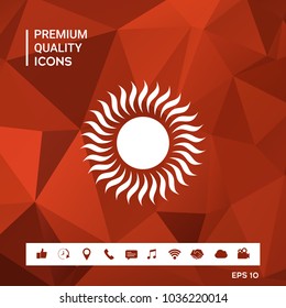 Sun icon symbol