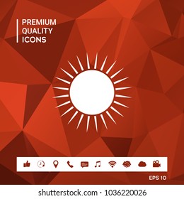Sun icon symbol