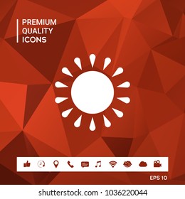 Sun icon symbol