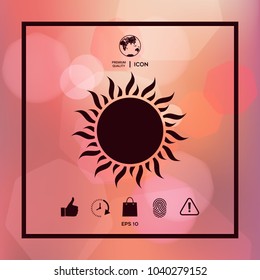Sun icon symbol