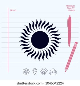 Sun icon symbol