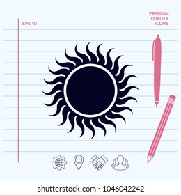 Sun icon symbol