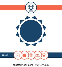 Sun icon symbol