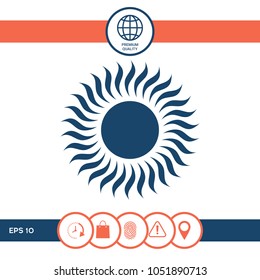 Sun icon symbol