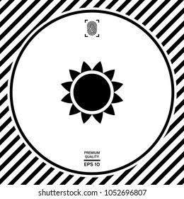 Sun icon symbol