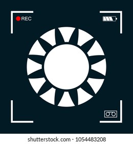 Sun icon symbol
