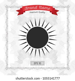 Sun icon symbol