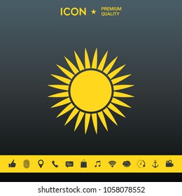 Sun icon symbol