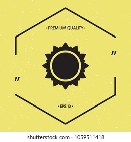 Sun icon symbol