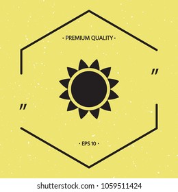 Sun icon symbol
