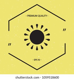 Sun icon symbol