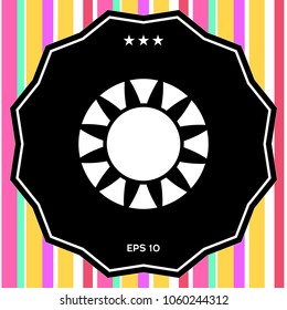 Sun icon symbol