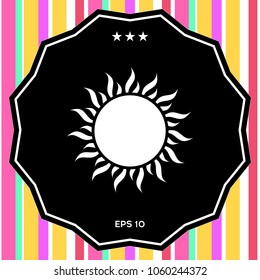 Sun icon symbol