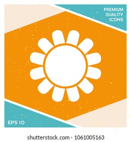 Sun icon symbol