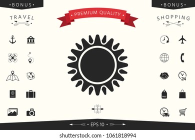 Sun icon symbol