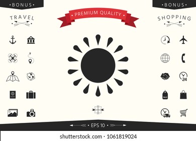 Sun icon symbol