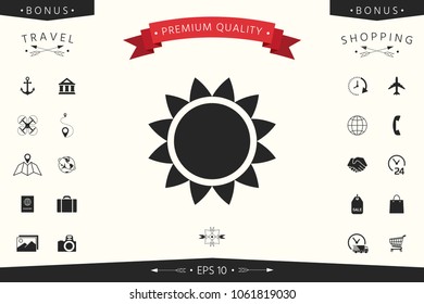 Sun icon symbol