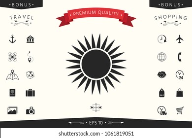 Sun icon symbol