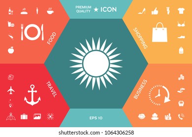 Sun icon symbol