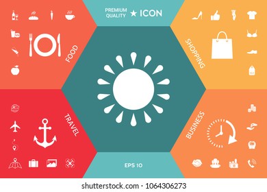 Sun icon symbol