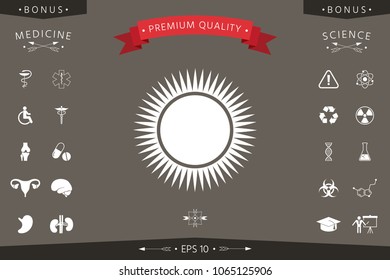Sun icon symbol