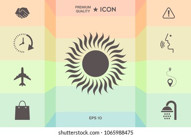 Sun icon symbol
