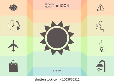 Sun icon symbol