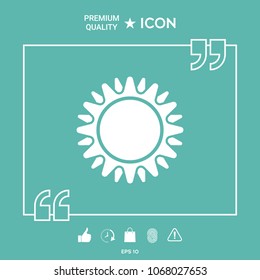 Sun icon symbol