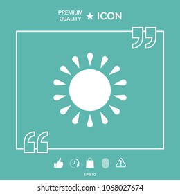 Sun icon symbol