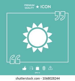Sun icon symbol