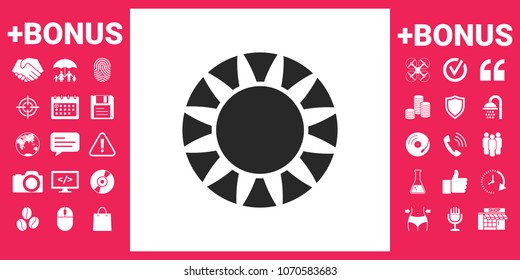 Sun icon symbol