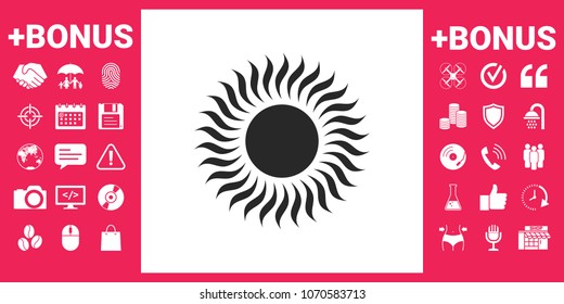 Sun icon symbol