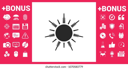 Sun icon symbol