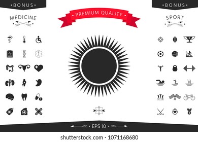 Sun icon symbol