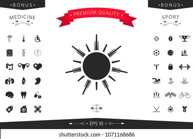 Sun icon symbol