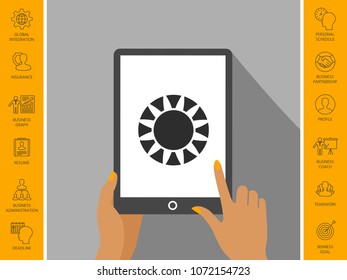 Sun icon symbol