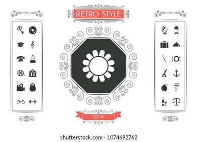 Sun icon symbol