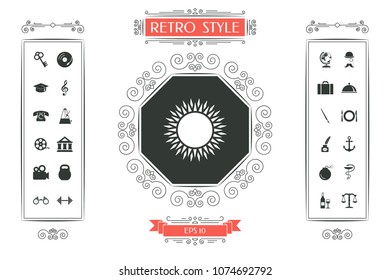 Sun icon symbol