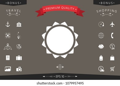 Sun icon symbol
