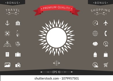 Sun icon symbol