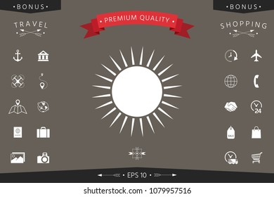 Sun icon symbol